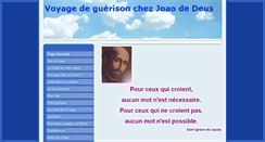 Desktop Screenshot of guerisseurjoaobresil.com